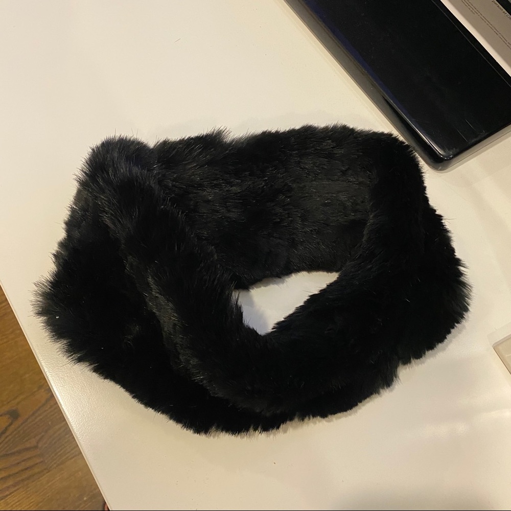Real Fur ear warmer headband